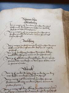 Lagerbuch von 1533 Sütterlin altdeutsche Schrift