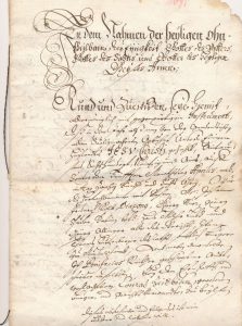 Testament von 1691